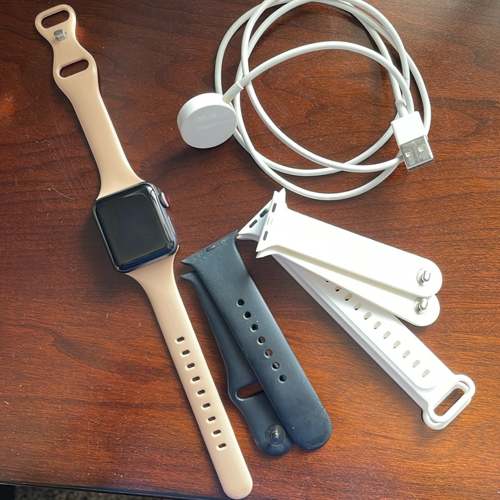 Apple Watch Series 3 with accessories EUC